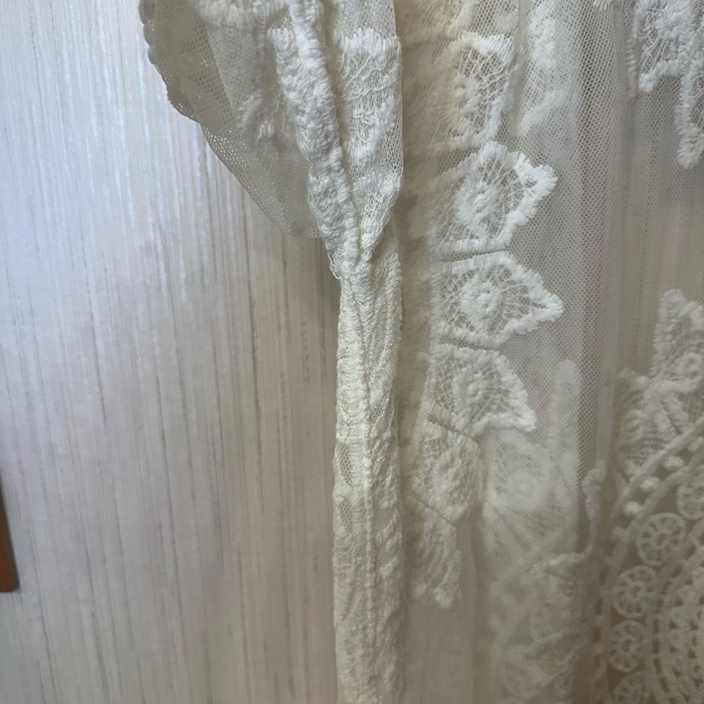 Rachel‎ Zoe White Textured Kimono - Picture 7 of 8